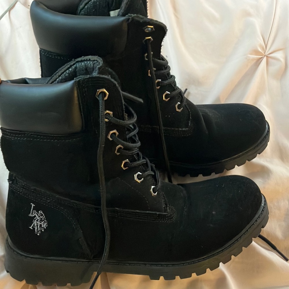 black polo boots size 9- women’s